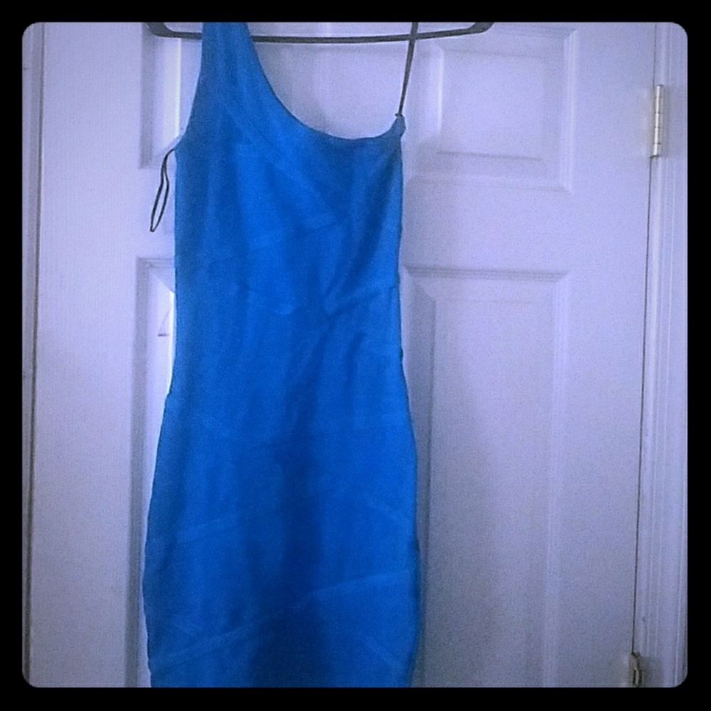 Bebe blue dress